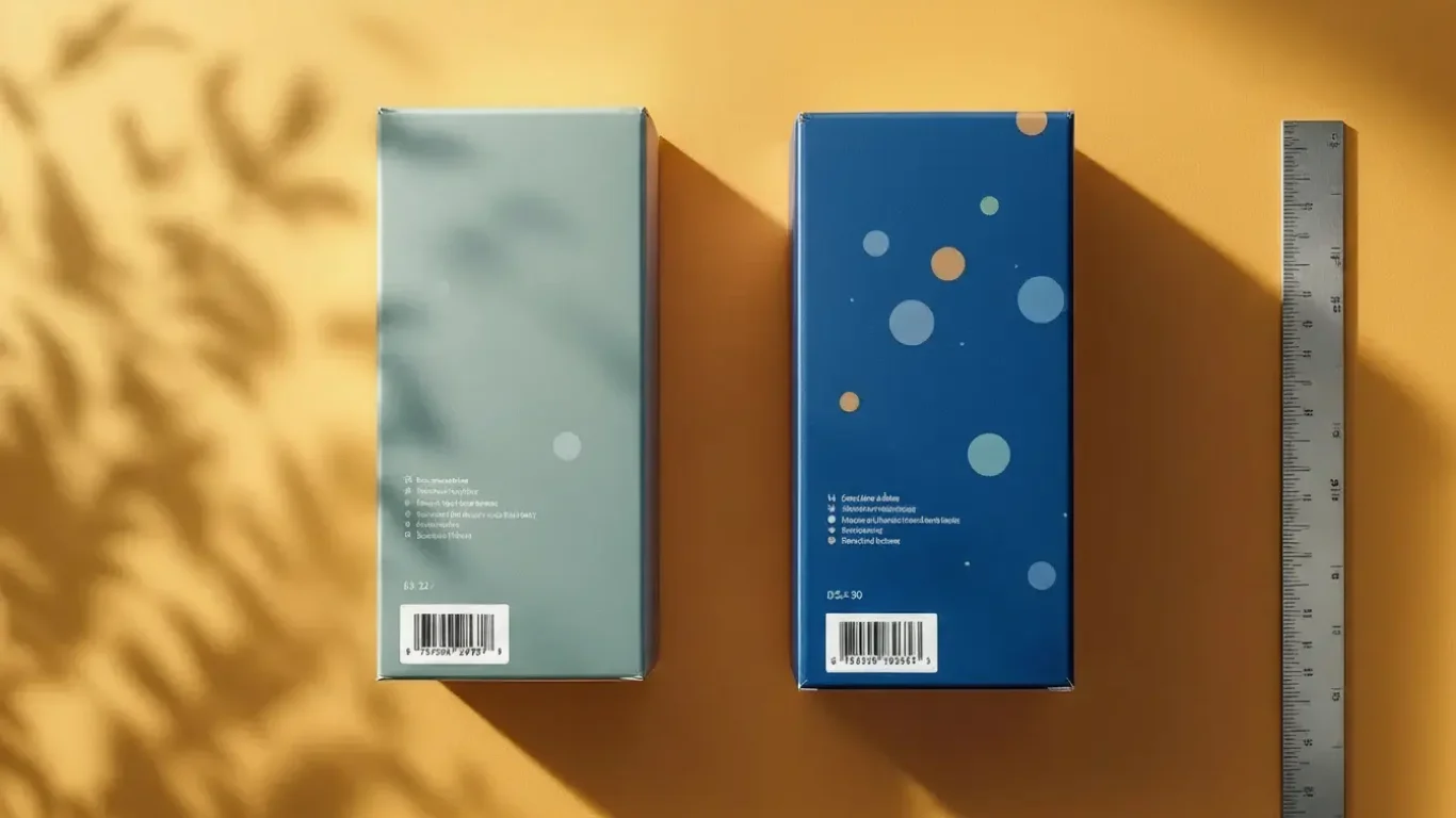 Over-Label vs Full Reprint: Cost-Smart Fix Side-by-side comparison of an over-labeled carton and a fresh reprint with matching color and barcode